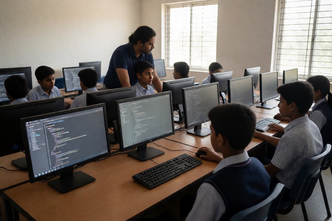 Computer lab with 80 workstations