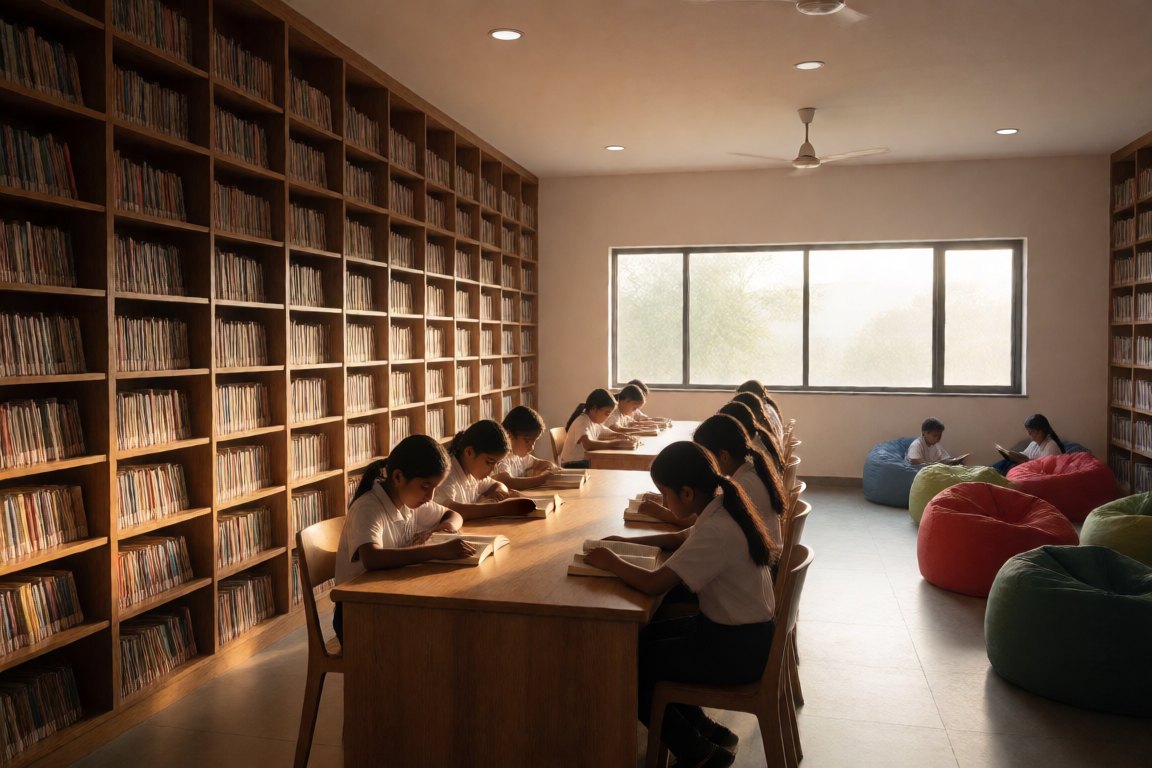 Library and reading lounge