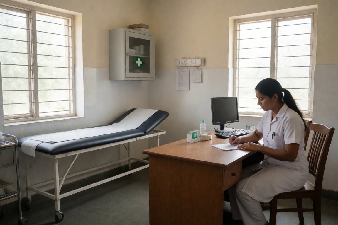 Medical room with a full-time nurse