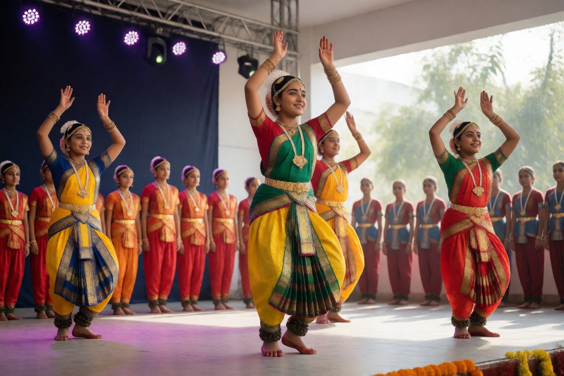 Kathak by the senior dance group