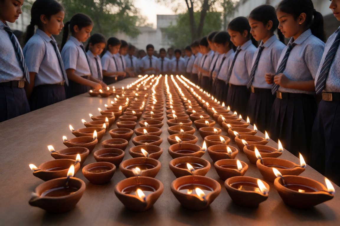 Diya decoration