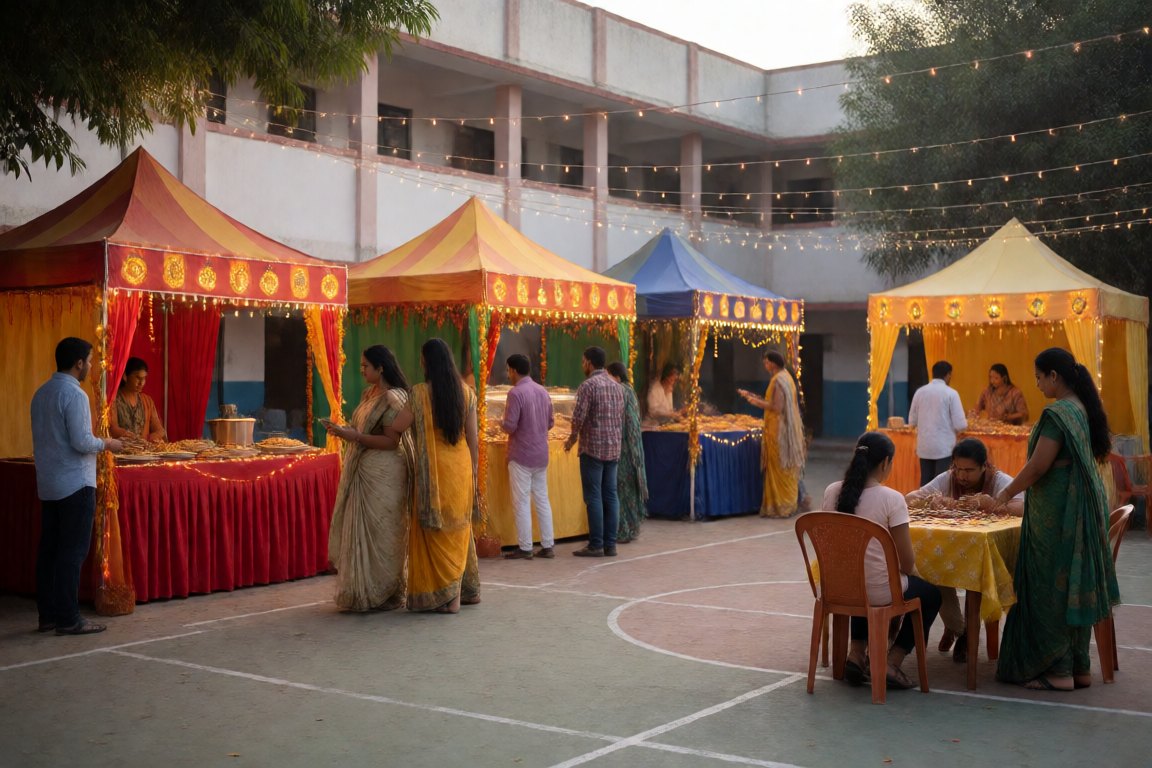 The Diwali mela
