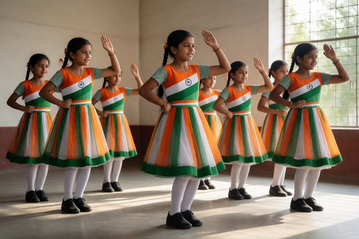 Tricolour dance