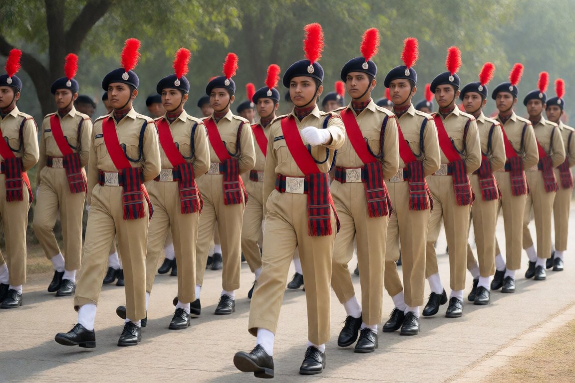Parade by the NCC cadets